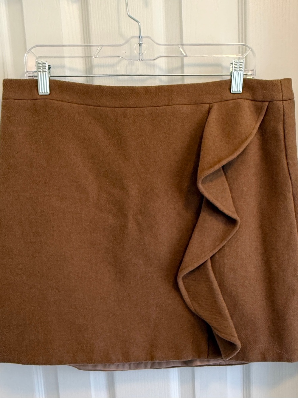 JCrew Women’s Brown Ruffle Mini Skirt